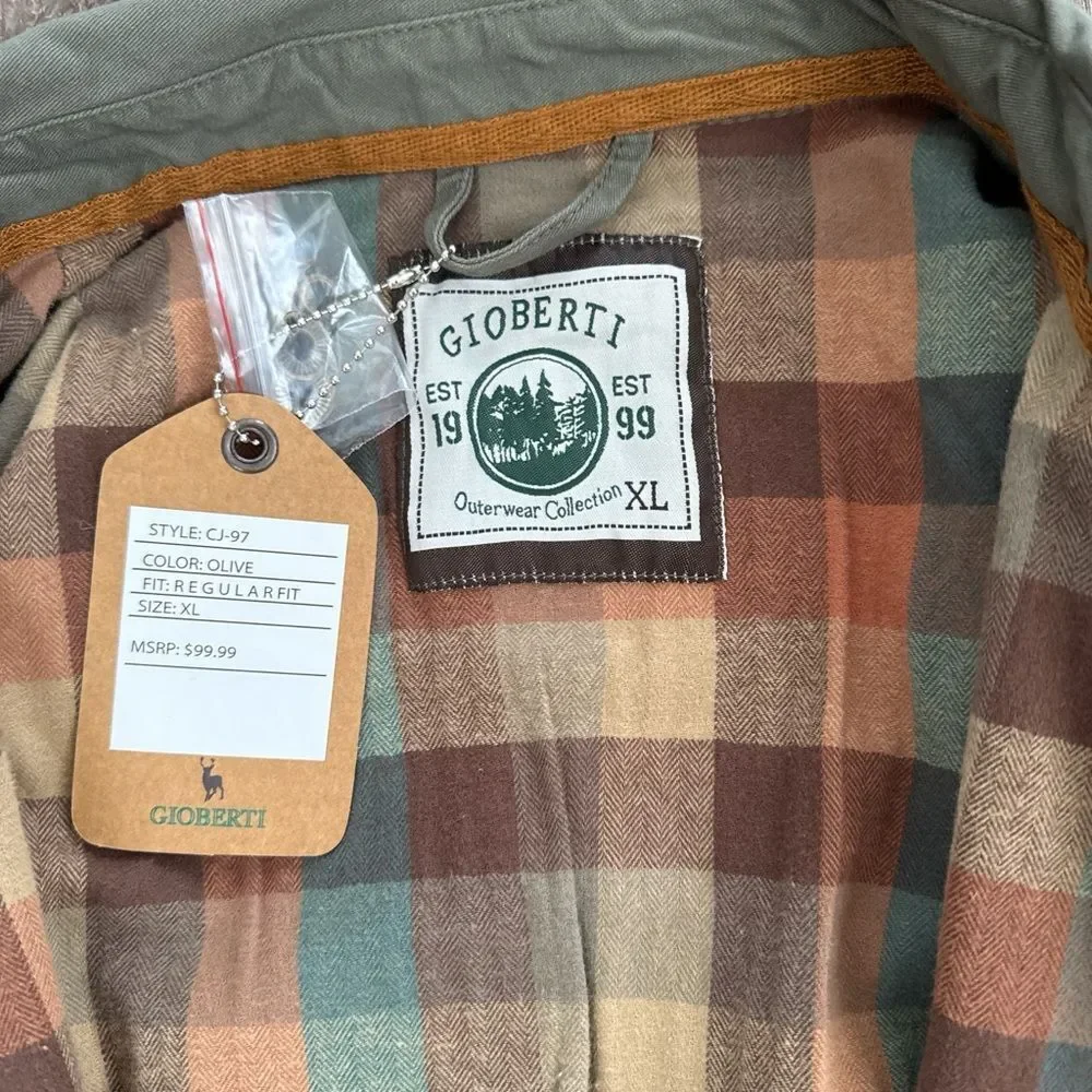 Green utility jacket